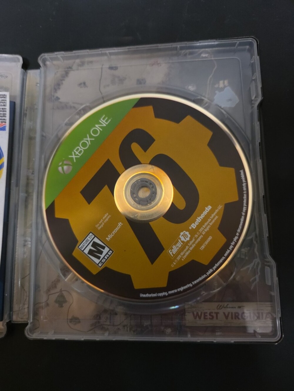 Xbox One Fallout 76 Steelbook Edition Disc Controller Skin 2018 - Picture 7 of 10